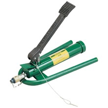 Hydraulic punch with foot pump