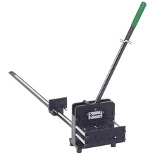 DIN profile conductor cutting and punching tool
