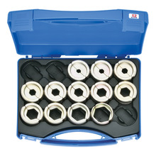 Crimping die set, 16 - 400 mm² HR13 in plastic case, 13-pcs.