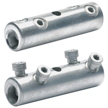 Screw connector with 4 screws, with shear head, bright finished