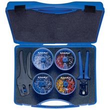 SK 30/3 P Plastic assortment box plastic with insulated cable end sleeves and tools