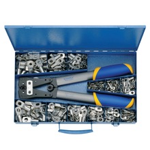 SK 50 B Steel assortment box with DIN compression cable lugs and crimping tool