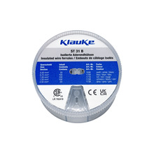 ST 31 B pocket box with insulated Cable end-sleeves 0.5-2.5 mm², DIN 46228 Part 4, colour code 2